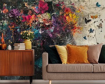 Modern Portrait | Colourful Butterfly Portrait