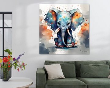 Éléphant chibi 4 sur Johanna's Art