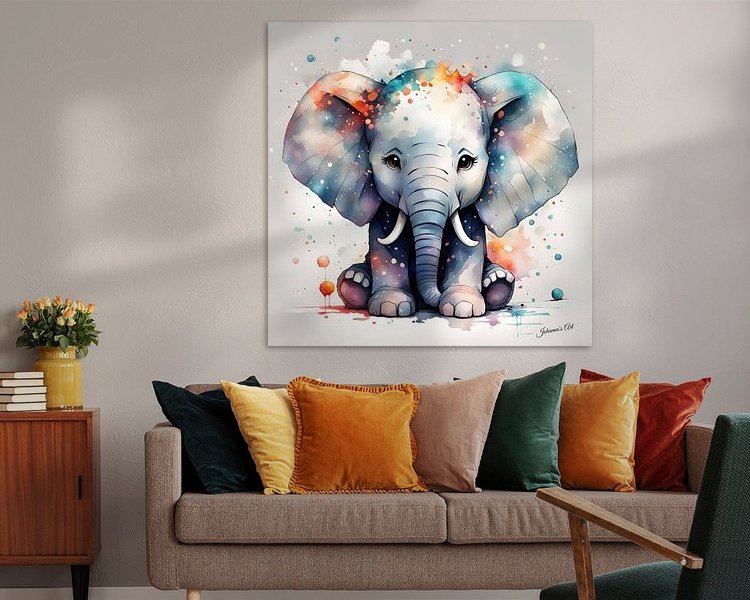 Example of the artwork in a room