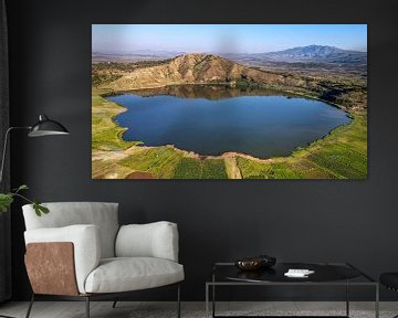 Panoramic photo Ethiopian lake by Arie Maasland