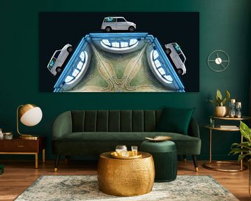 Oldtimer Riding the Ceiling van Artmotifs Eve