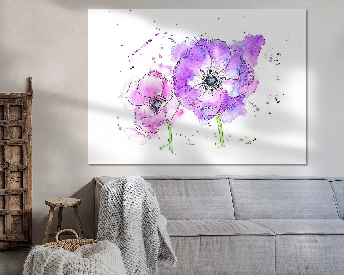 Example of the artwork in a room