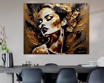 Golden Splendor 18 by Johanna's Art