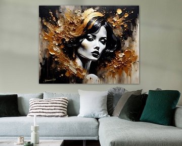 Golden Splendor 9 van Johannas Art Creations