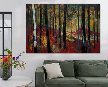 Splendeur de l'automne dans Abstract Forest Impression