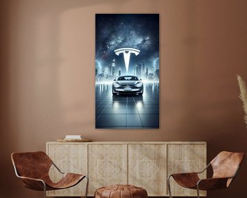 Tesla Model 3 van Art Indi