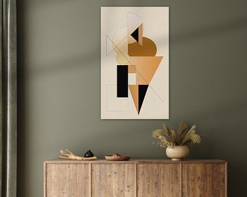 Minimalism in gold,orange and black by H.Remerie Photography and digital art