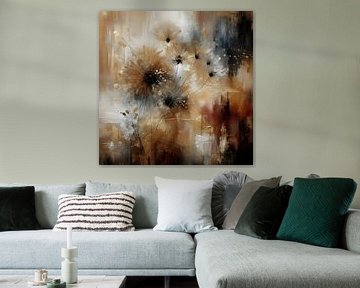 Dandelion gold white by FoXo Art