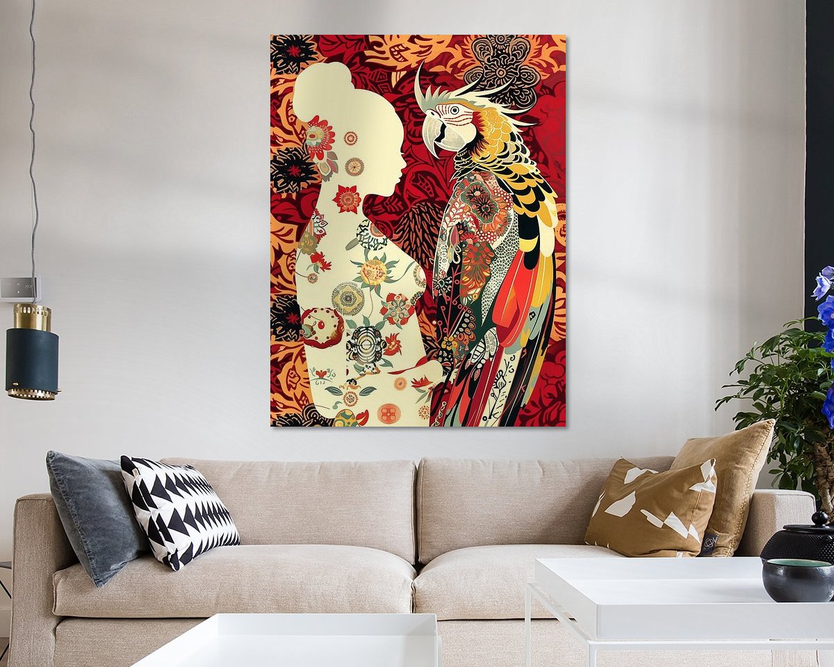 Example of the artwork in a room