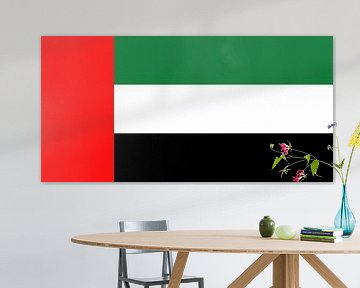 Drapeau des Émirats arabes unis sur de-nue-pic