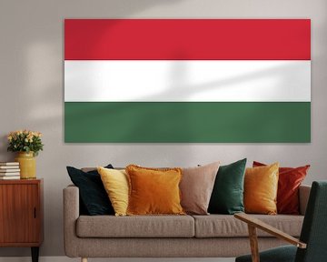 Drapeau de la Hongrie sur de-nue-pic