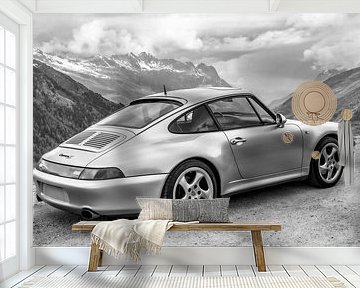 Porsche 911 sports car in the Alps by Sjoerd van der Wal Photography