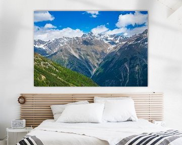 View over the Ötztal in Sölden TIrol during springtime by Sjoerd van der Wal Photography