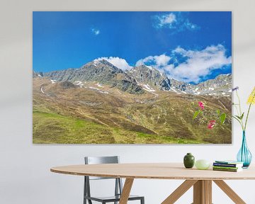 Vue sur les montagnes de l'Ötztal à Sölden Arena Tyrol pendant le sp