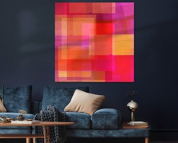 Pop of color. Color blocks in bright colors no. 1 by Dina Dankers