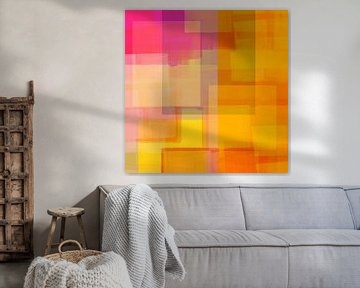Pop of color. Color blocks in bright colors no. 5 by Dina Dankers