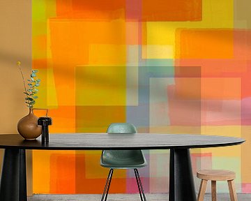 Pop der Farbe. Farbblöcke in leuchtenden Farben Nr. 6