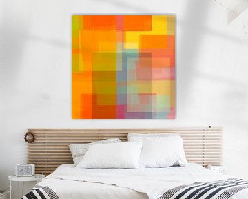 Pop of color. Color blocks in bright colors no. 6 by Dina Dankers