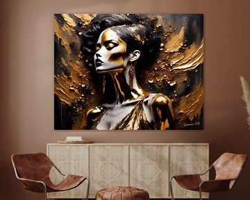 Golden Splendor 7 van Johanna's Art