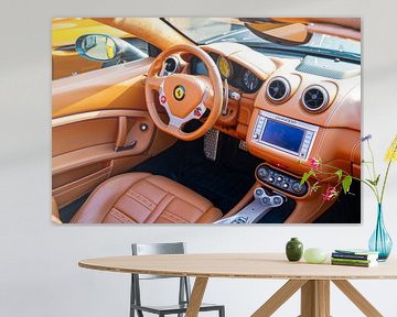 Tableau de bord de la voiture de sport décapotable Ferrari California sur Sjoerd van der Wal Photographie