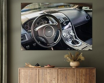 Aston Martin V12 Vantage sports car dashboard by Sjoerd van der Wal Photography