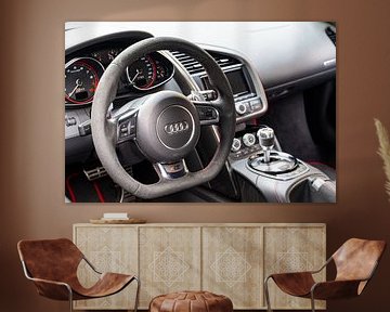 Audi R8 V10 Plus sports car dashboard by Sjoerd van der Wal Photography