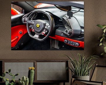 Voiture de sport Ferrari 488 Spider