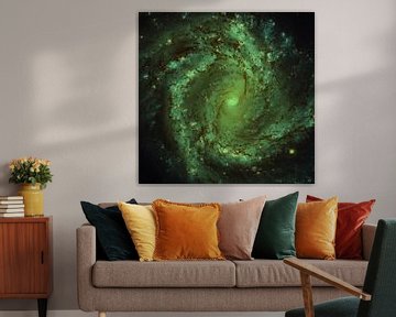 Galaxie spirale d'art avec des éléments de la NASA sur de-nue-pic