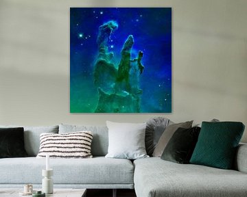 Kunstgalaxy met elementen van NASA van de-nue-pic