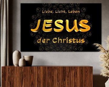 JEZUS de Christus - Liefde, Licht, Leven - ZWART van SHANA-Lichtpionier