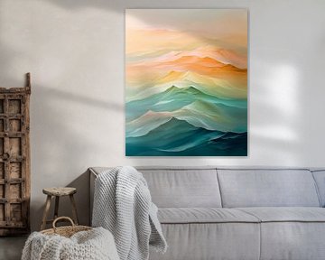 Soft mountains by But First Framing