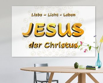 JESUS le Christ - Amour - Lumière - Vie, BLANC sur SHANA-Lichtpionier