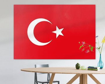 Drapeau de la Turquie sur de-nue-pic