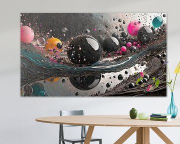 Boule avec bulles d'air et couleurs sur Mustafa Kurnaz