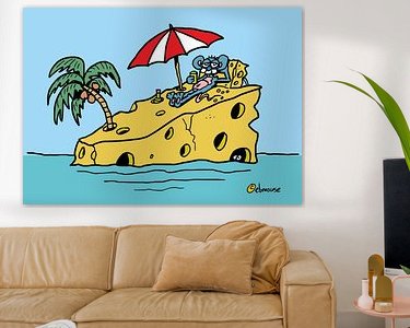 Example of the artwork in a room