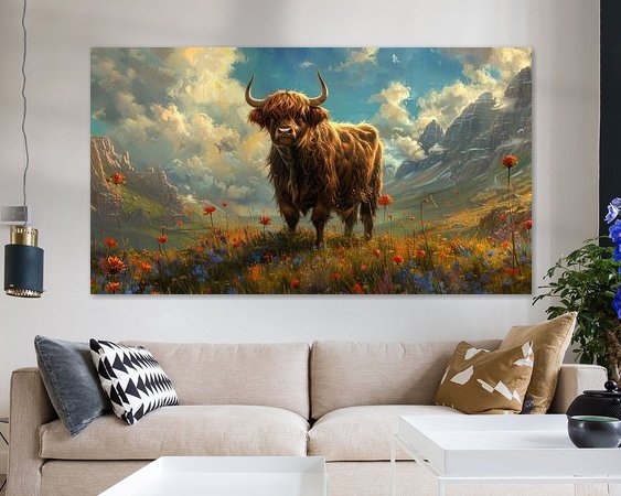 Example of the artwork in a room