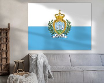 Vlag van San Marino van de-nue-pic