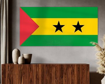 Vlag van São Tomé en Príncipe van de-nue-pic