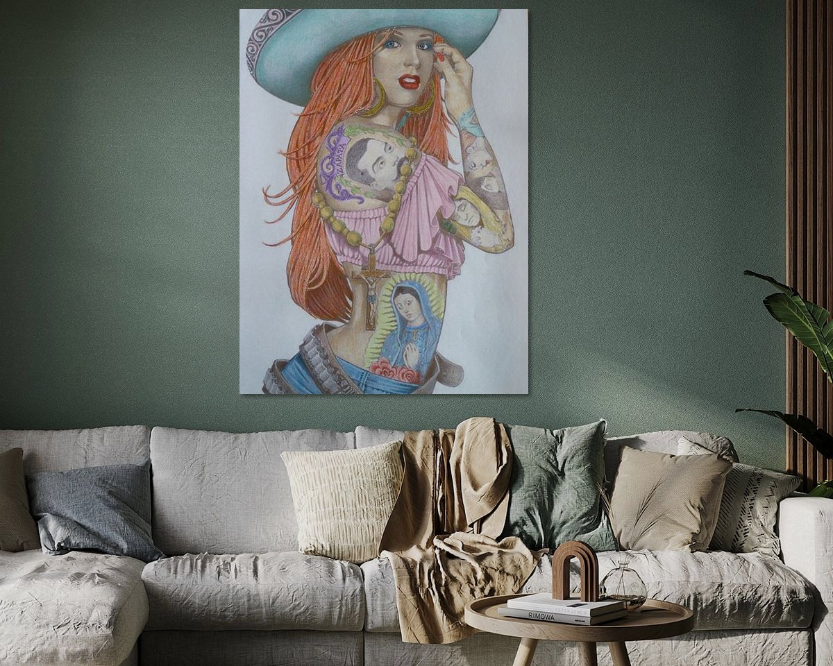 Example of the artwork in a room