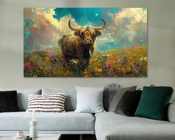 Example of the artwork in a room