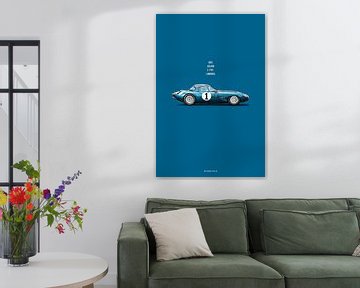 Cars in Colors, Jaguar E-Type Lowdrag von Theodor Decker