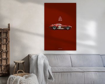 Auto's in Kleuren, Corvette C2 Grand Sport Red van Theodor Decker