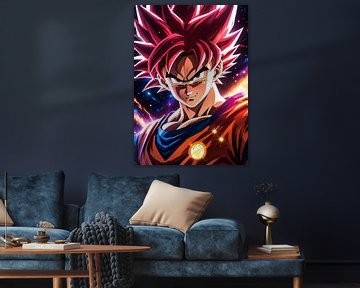 Goku de beschermer van de universums van Lucifer Art