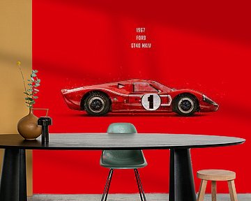 Cars in Colors, Ford GT40 MK IV von Theodor Decker