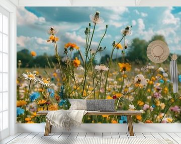 Flowers with sky by de-nue-pic