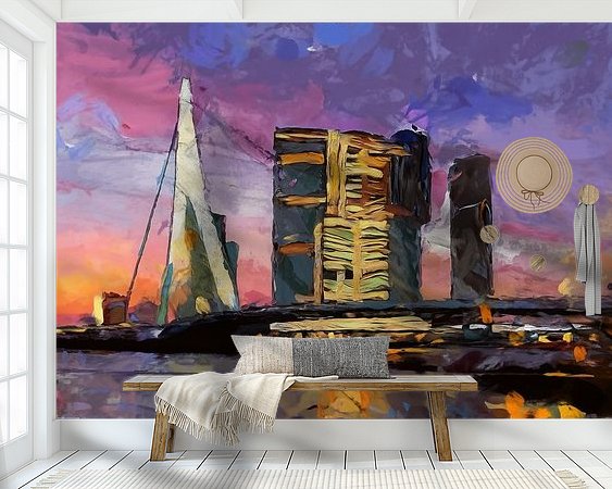 Example of the artwork in a room