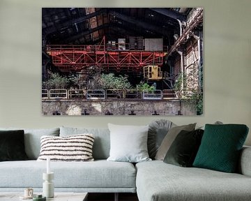 Loopkraan staalfabriek Duisburg van Henk Wijnhout