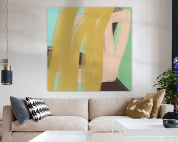 Moderne abstrakte bunte Kunst in Neon- und Pastellfarben Nr. 7 von Dina Dankers