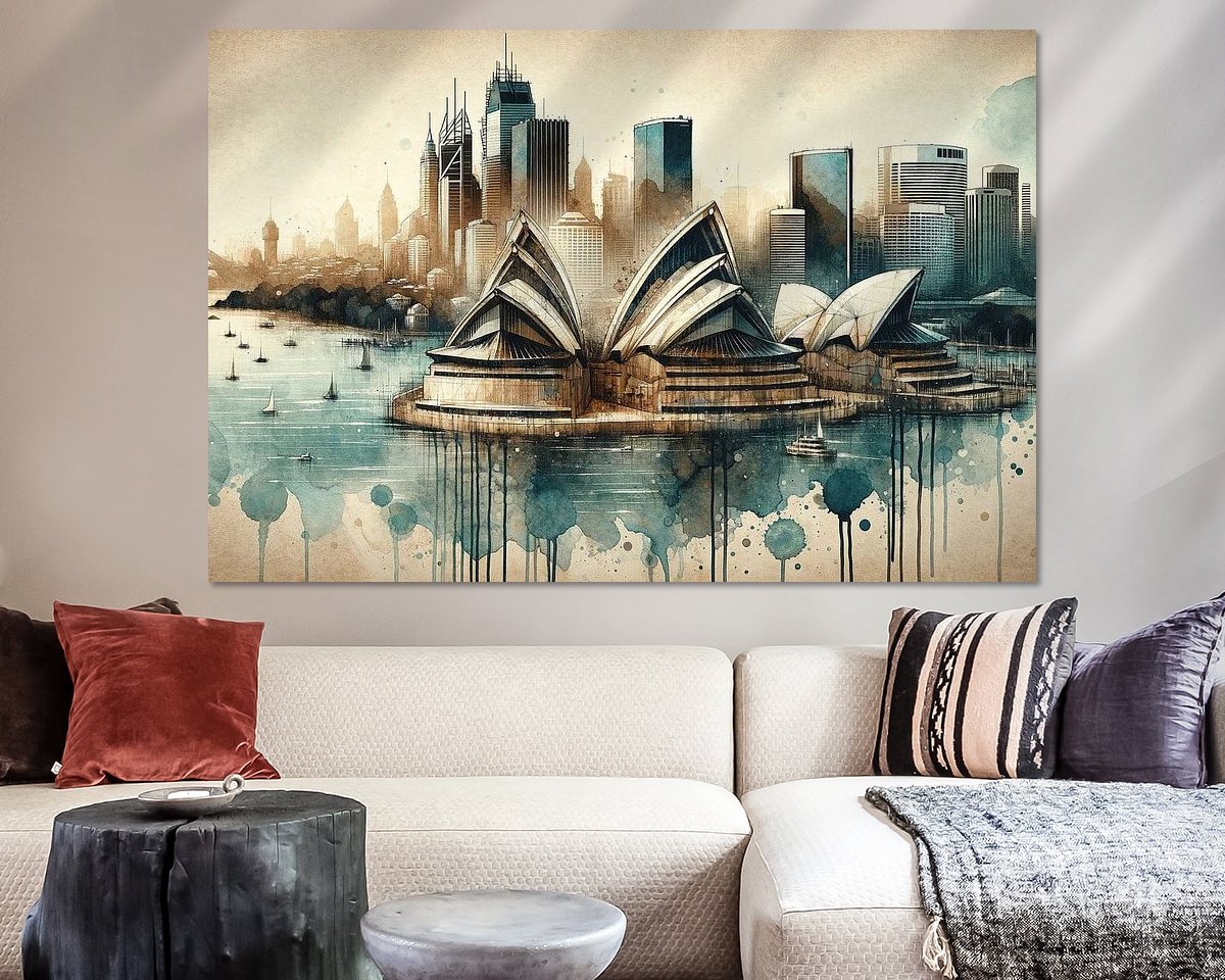 Example of the artwork in a room