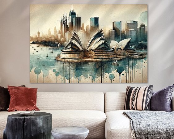 Example of the artwork in a room